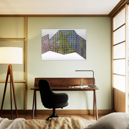 Mirror - 2002 - Jennifer Bartlett Brushed Aluminum Print - 70x100 cm / 28x40 inches | Jennifer Bartlett Aluminum Print | Jennifer Bartlett Prints