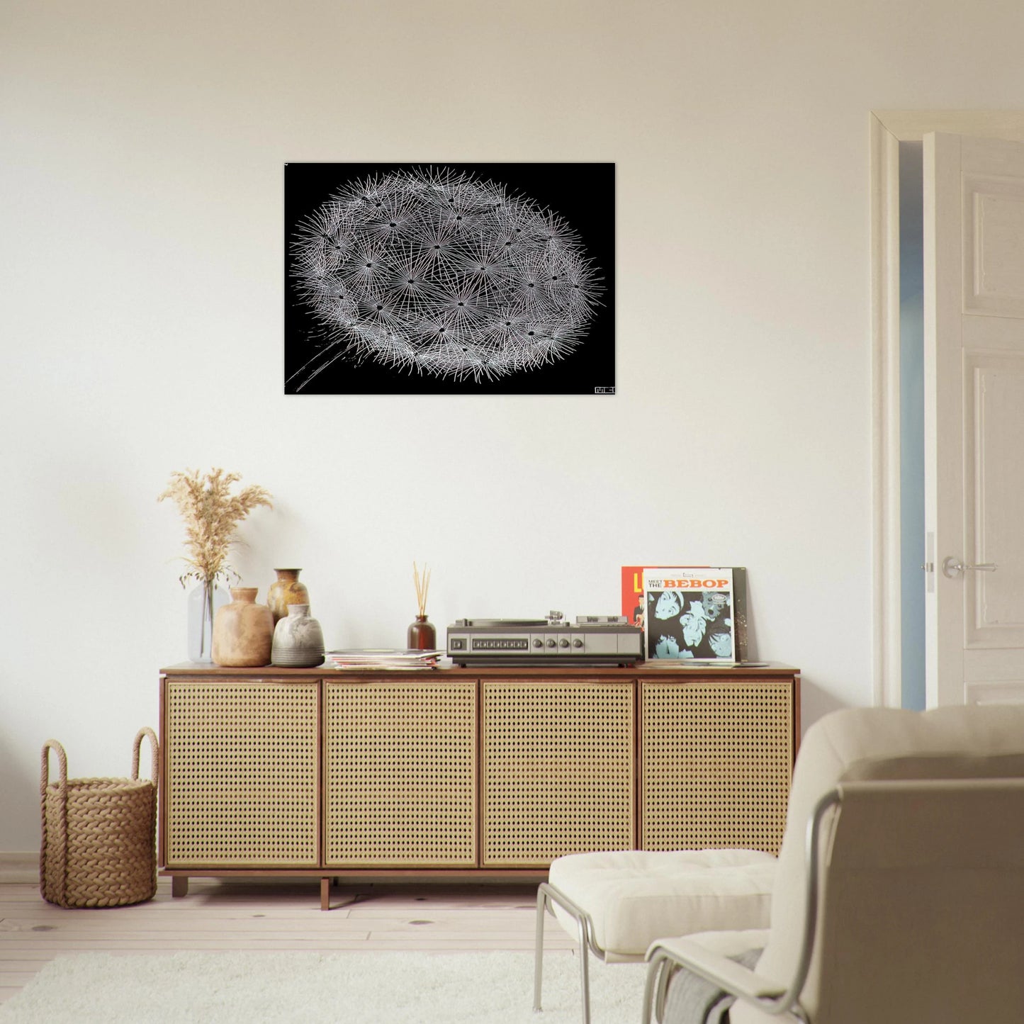 BLOWBALL II - MC Escher Brushed Aluminum Print - 70x100 cm / 28x40 inches | MC Escher Aluminum Print | MC Escher Prints | Maurits Cornelis Escher Prints