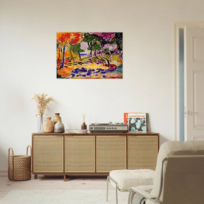COUNTRYSIDE AT COLLIOURE 1905 - Henri Matisse Brushed Aluminum Print - 70x100 cm / 28x40 inches | Henri Matisse Aluminum Print | Henri Matisse Prints