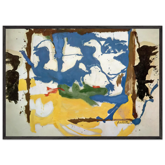 Swan Lake 2 - 1961 - Helen Frankenthaler 70x100 cm / 28x40 inches Framed Art Print – Black Wooden Frame