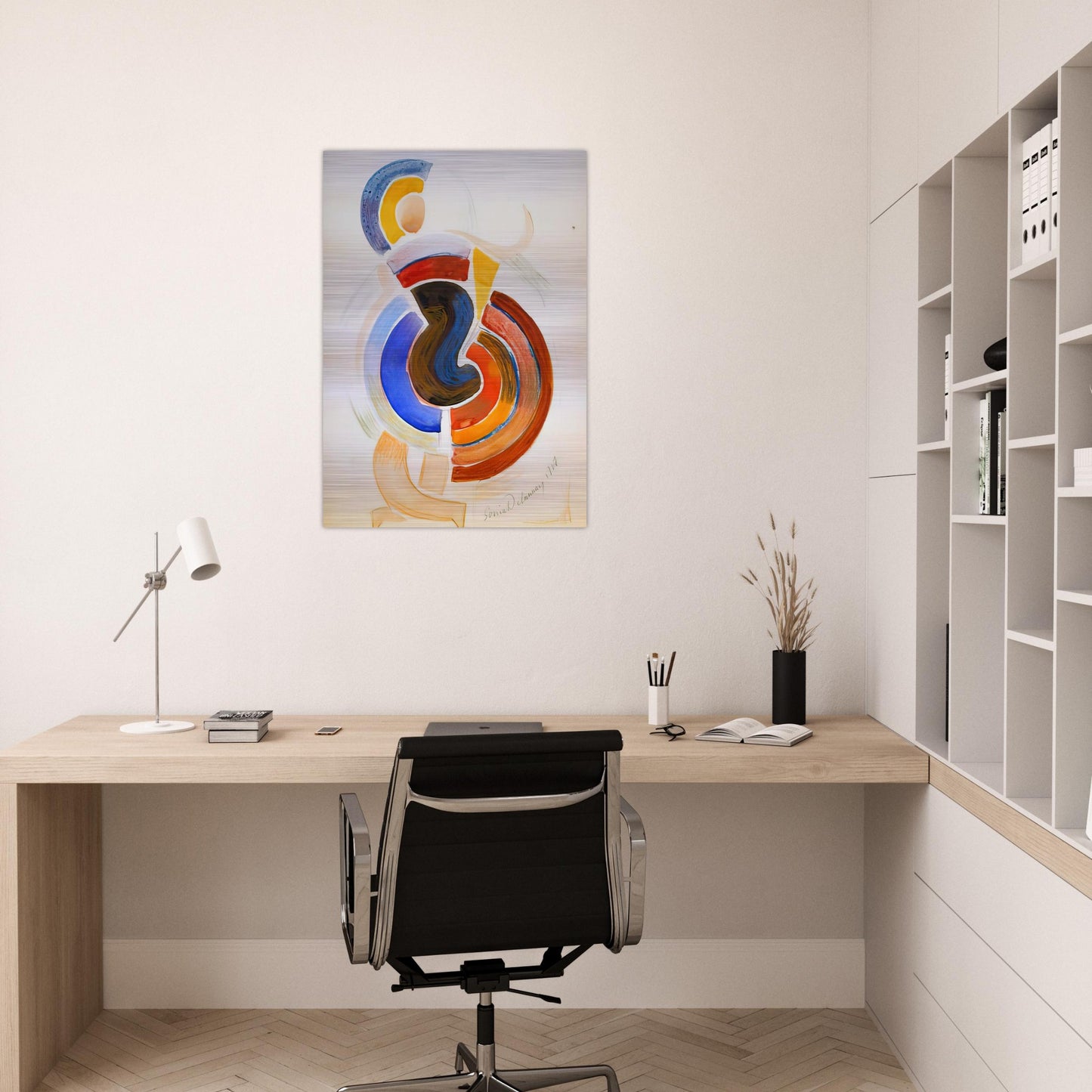 UTITLED - Sonia Delaunay Brushed Aluminum Print - 70x100 cm / 28x40 inches | Sonia Delaunay Aluminum Print | Sonia Delaunay Prints