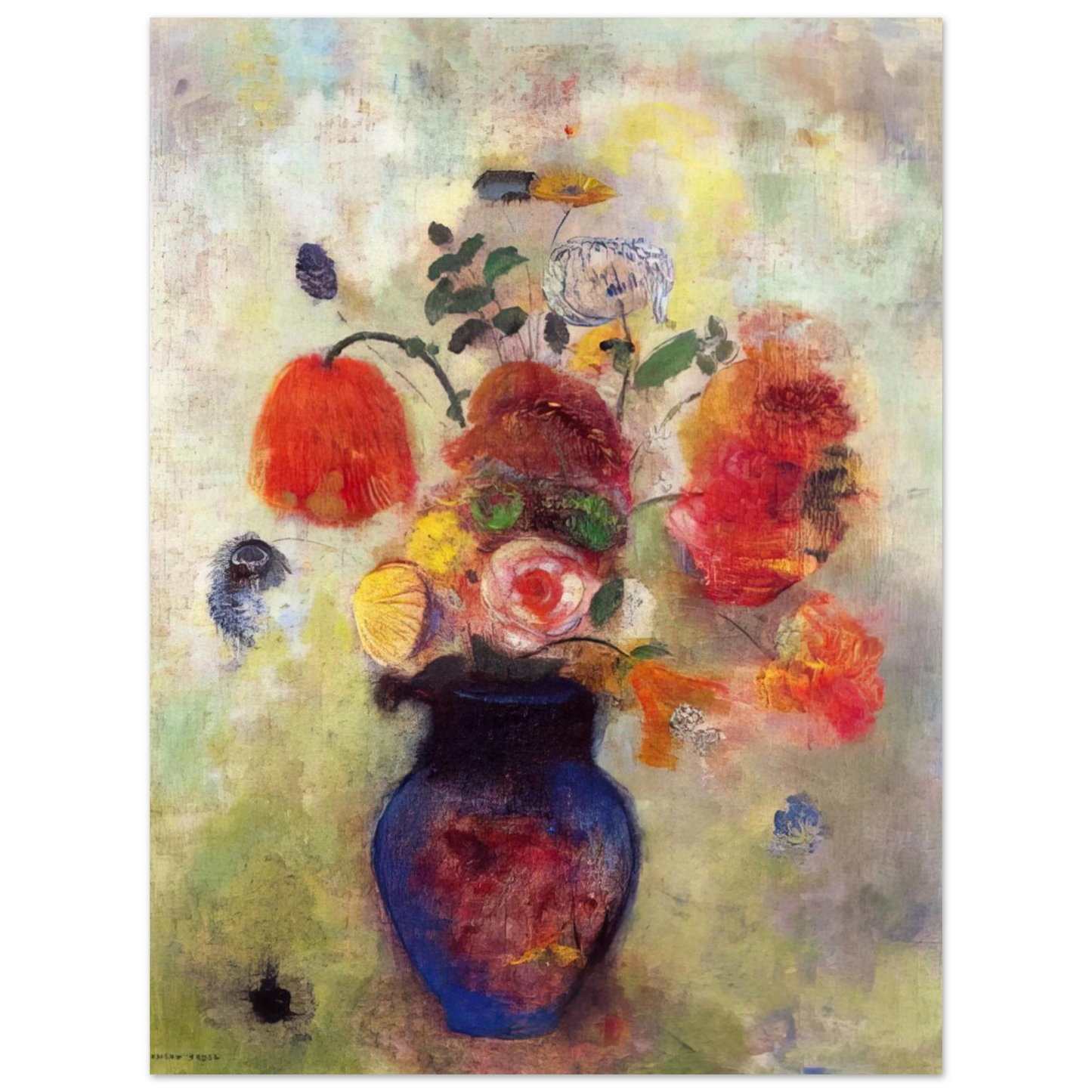 Odilon Redon - BOUQUET OF FLOWERS 3  75x100 cm / 30x40inches Fine Art Poster