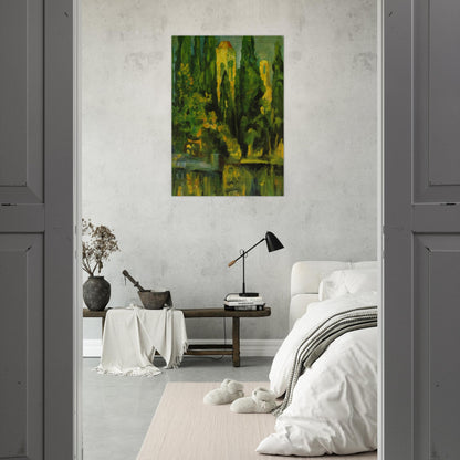 VILABERTRIN CHURCH TOWER 1919 - Salvador Dali Brushed Aluminum Print - 70x100 cm / 28x40 inches | Salvador Dali Aluminum Print | Salvador Dali Prints