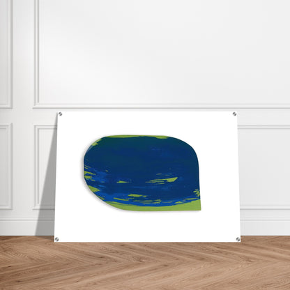 Blau auf Grün - 1965 - Blinky Palermo Acrylic Print - 70x100 cm / 28x40″ inches