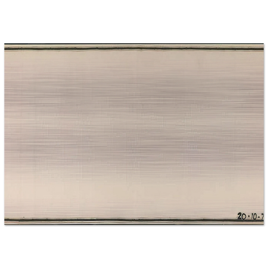 Mr Paranoia VII 20.10.72 No. 106 - 1972 - Bob Law Brushed Aluminum Print - 70x100 cm / 28x40 inches | Bob Law Aluminum Print | Bob Law Prints