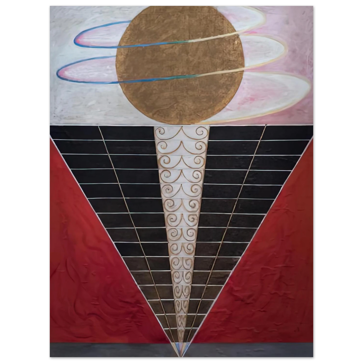 Hilma af Klint - ALTARPIECE NO 2 1915 Wall art - 30x40 cm / 12x16 inches - Premium Wooden Framed Poster With Fine Art Paper-canvas - White frame