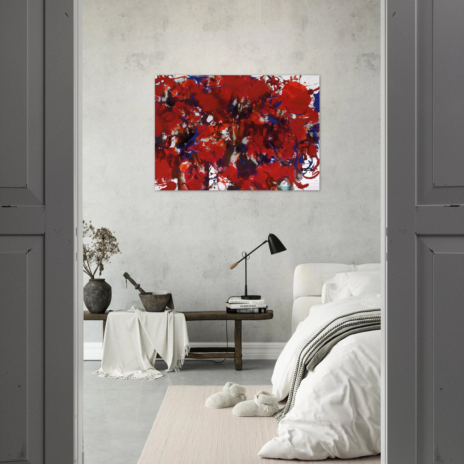 Untitled  SFP94-39  SFF 1714  - Sam Francis Brushed Aluminum Print - 70x100 cm / 28x40 inches | Sam Francis Aluminum Print | Sam Francis Prints