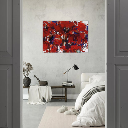 Untitled  SFP94-39  SFF 1714  - Sam Francis Brushed Aluminum Print - 70x100 cm / 28x40 inches | Sam Francis Aluminum Print | Sam Francis Prints