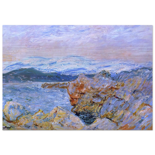 The Gulf Juan at Antibes - claude monet Brushed Aluminum Print - 70x100 cm / 28x40 inches | claude monet Aluminum Print | claude monet Prints
