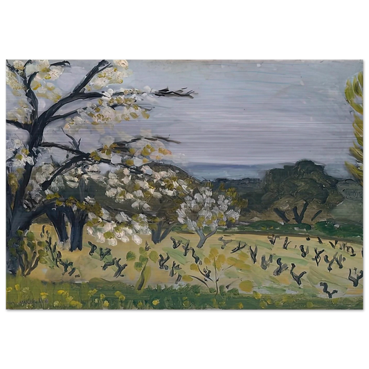 LANDSCAPE NICE 1919 - Henri Matisse Brushed Aluminum Print - 70x100 cm / 28x40 inches | Henri Matisse Aluminum Print | Henri Matisse Prints