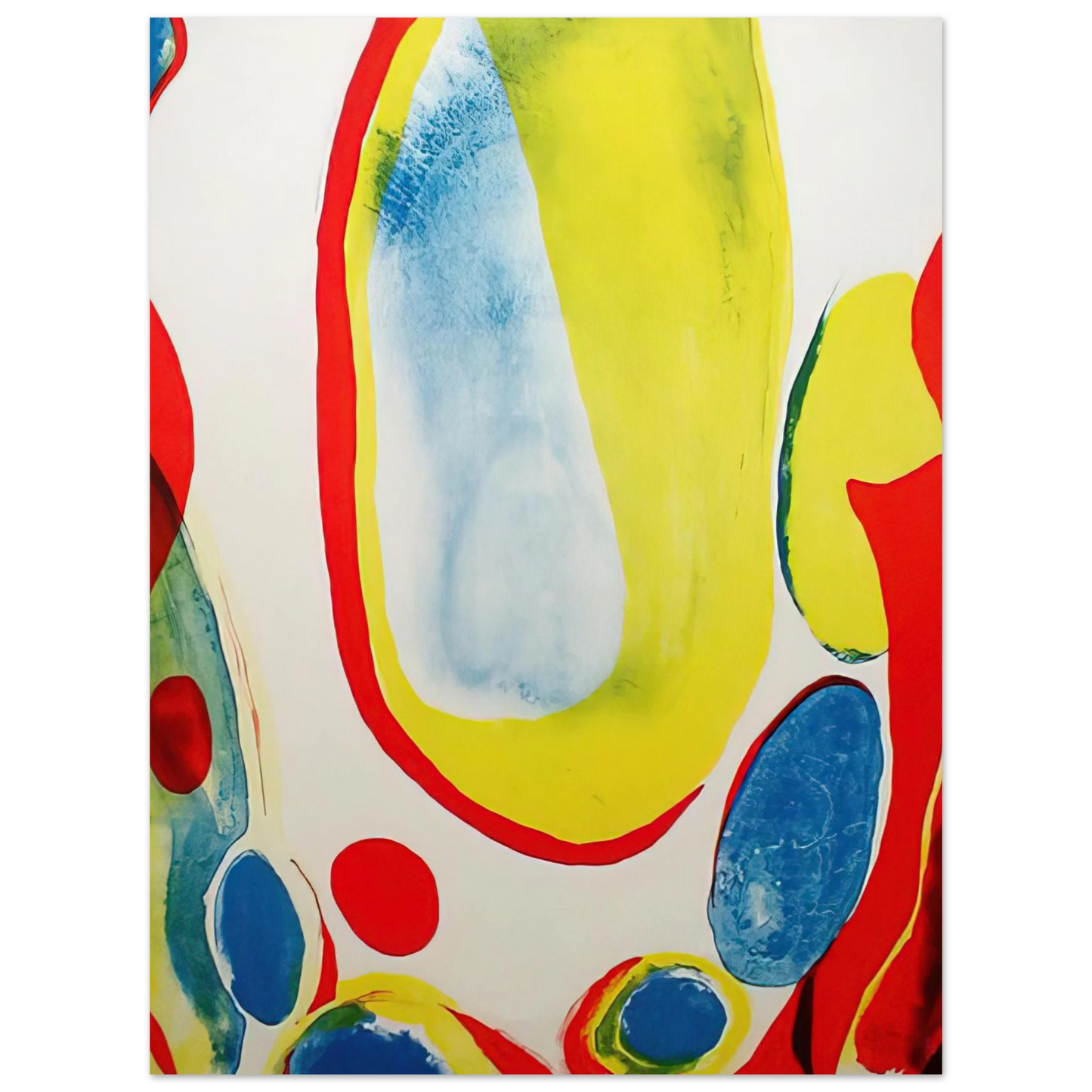 Alice Baber - Red, Yellow and Blue  75x100 cm / 30x40inches Fine Art Poster