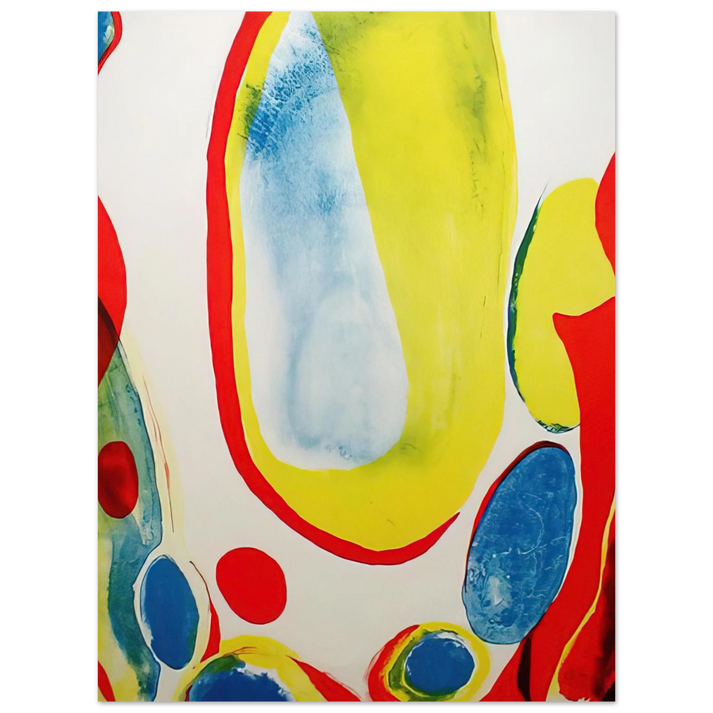 Alice Baber - Red, Yellow and Blue  75x100 cm / 30x40inches Fine Art Poster