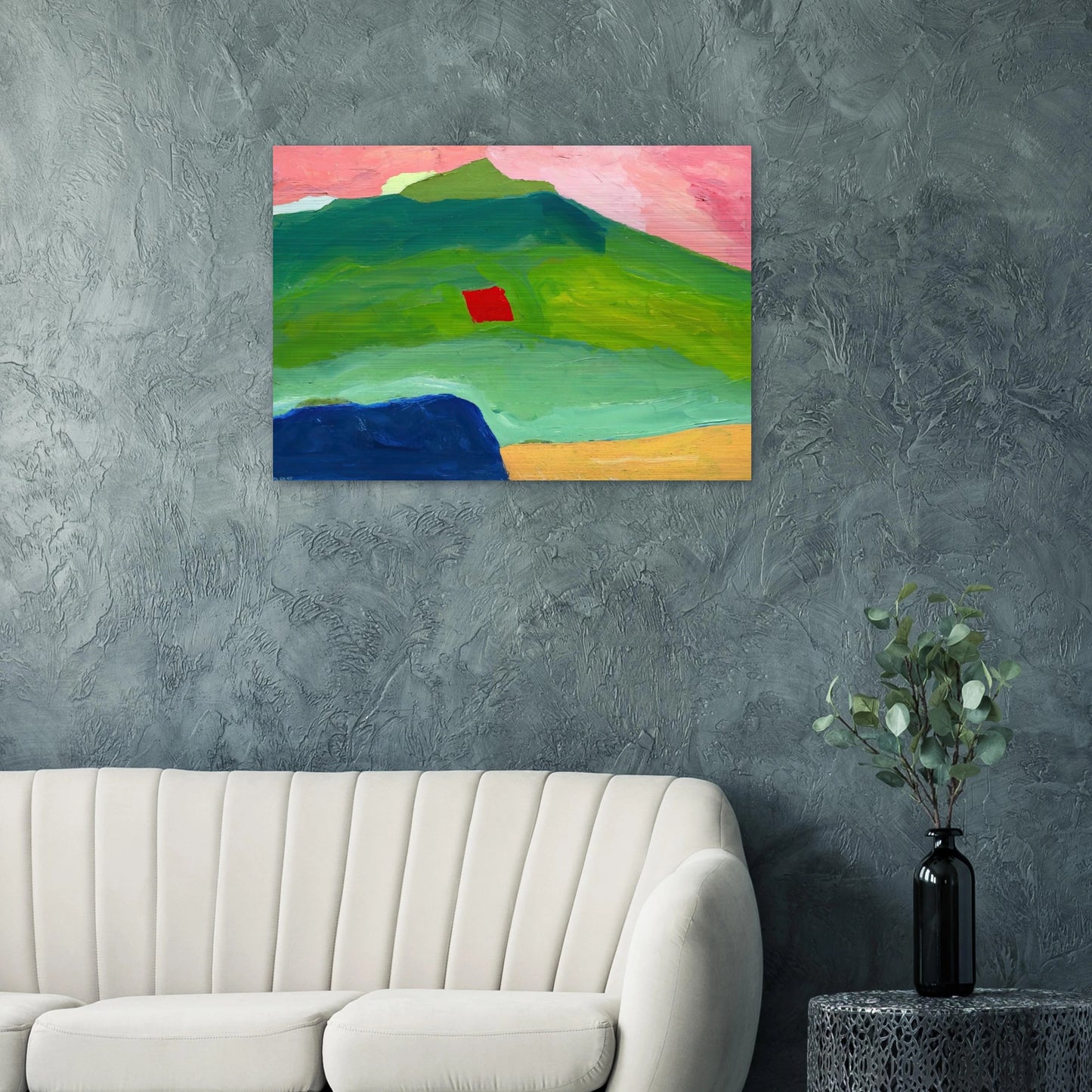 Untitled #17 - 1980 - Etel Adnan Brushed Aluminum Print - 70x100 cm / 28x40 inches | Etel Adnan Aluminum Print | Etel Adnan Prints