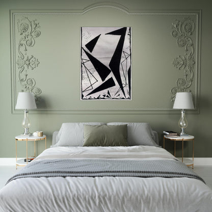 Study in black and white - Frantisek Kupka Brushed Aluminum Print - 70x100 cm / 28x40 inches | Frantisek Kupka Aluminum Print | Frantisek Kupka Prints