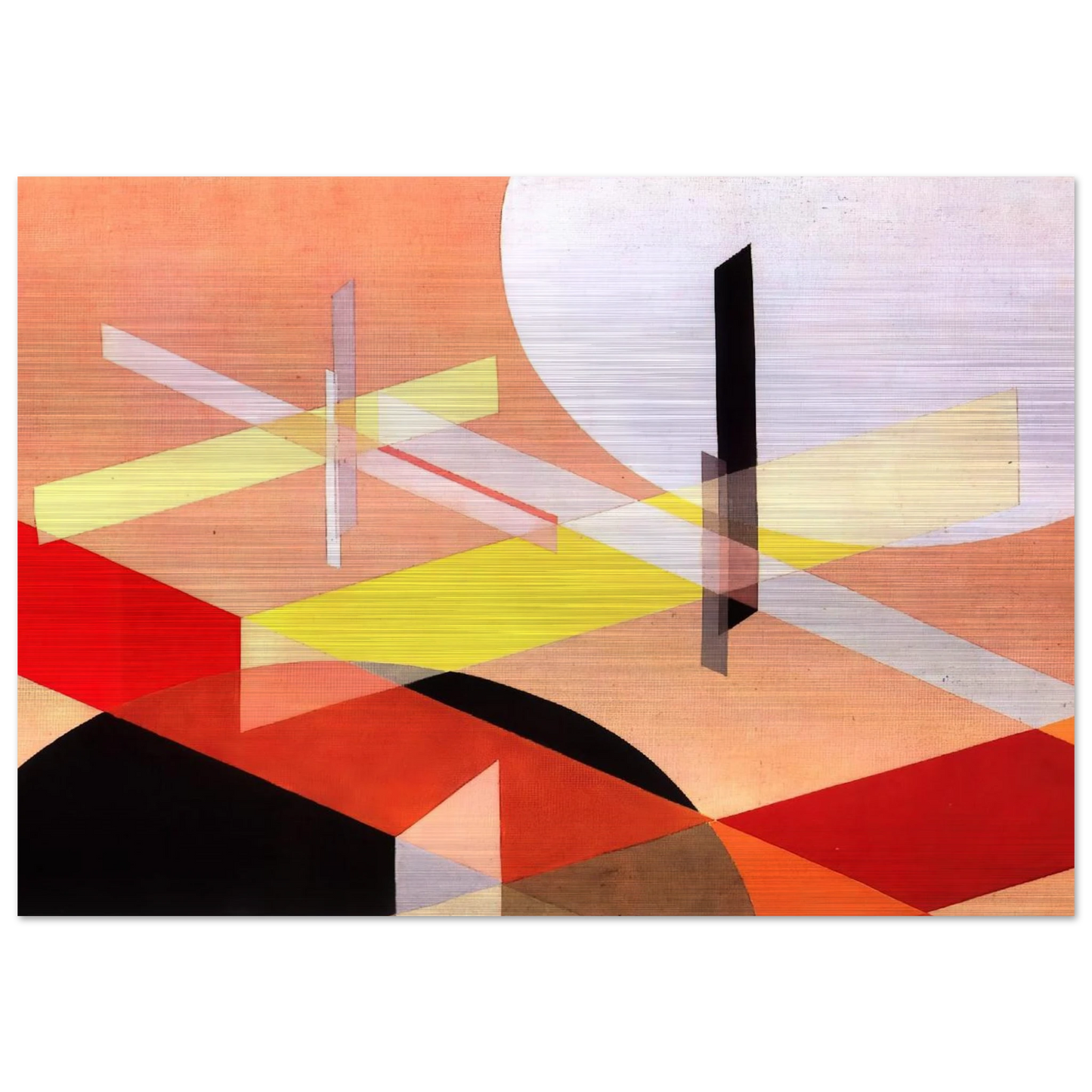 Composition Z VIII - Laszlo Moholy-Nagy Brushed Aluminum Print - 70x100 cm / 28x40 inches | Laszlo Moholy-Nagy Aluminum Print | Laszlo Moholy-Nagy Prints