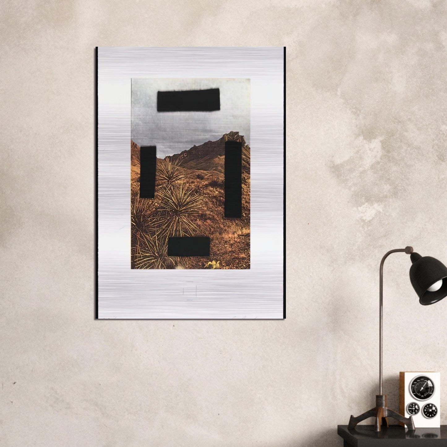 NOOSE AROUND YOUR NECK COUNTRY CITYSCAPES SERIES 2001 - Edward Ruscha Brushed Aluminum Print - 70x100 cm / 28x40 inches | Edward Ruscha Aluminum Print | Edward Ruscha Prints