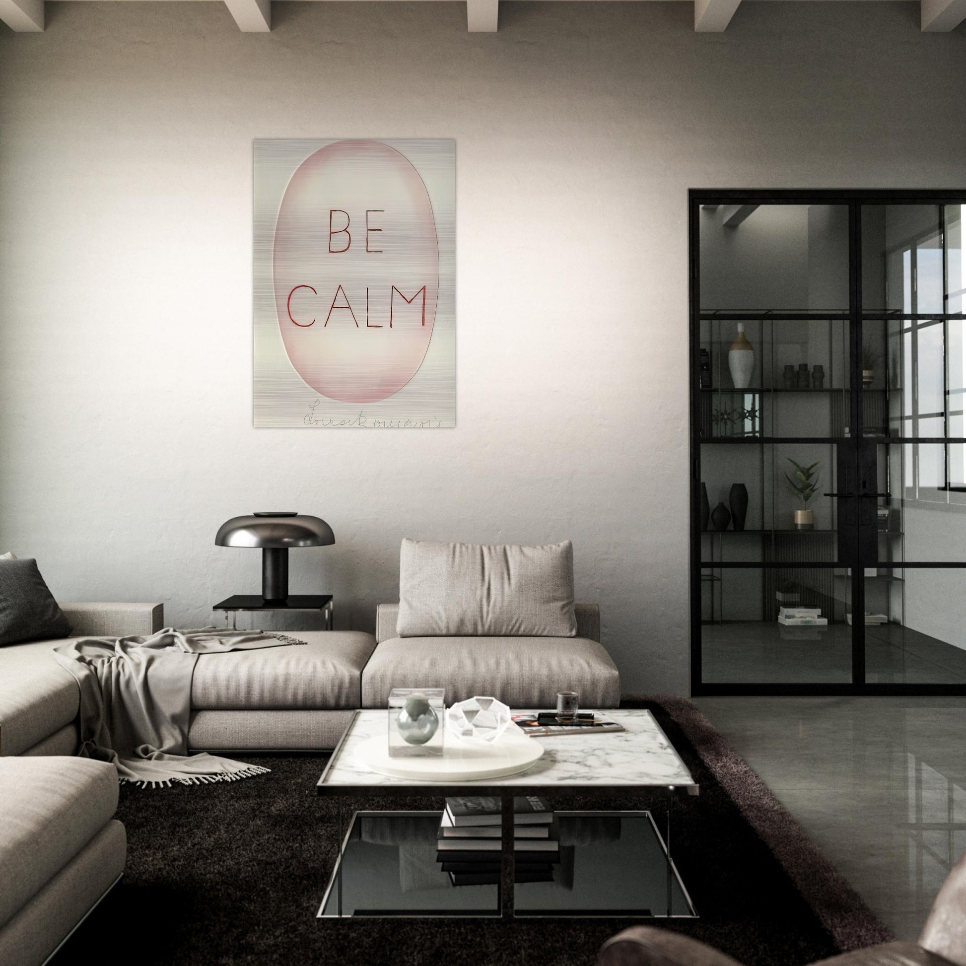 BE CALME OCTOBER 1ST 31ST - Louise Bourgeois Brushed Aluminum Print - 70x100 cm / 28x40 inches | Louise Bourgeois Aluminum Print | Louise Bourgeois Prints