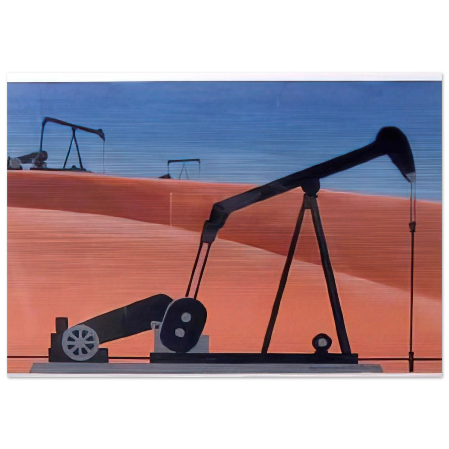 Oil Well - 1979 - Clarence Holbrook Carter Brushed Aluminum Print - 70x100 cm / 28x40 inches | Clarence Holbrook Carter Aluminum Print | Clarence Holbrook Carter Prints
