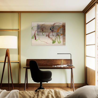 New River Watercolor, Series I, No. 3 - 1988 - John Cage Brushed Aluminum Print - 70x100 cm / 28x40 inches | John Cage Aluminum Print | John Cage Prints