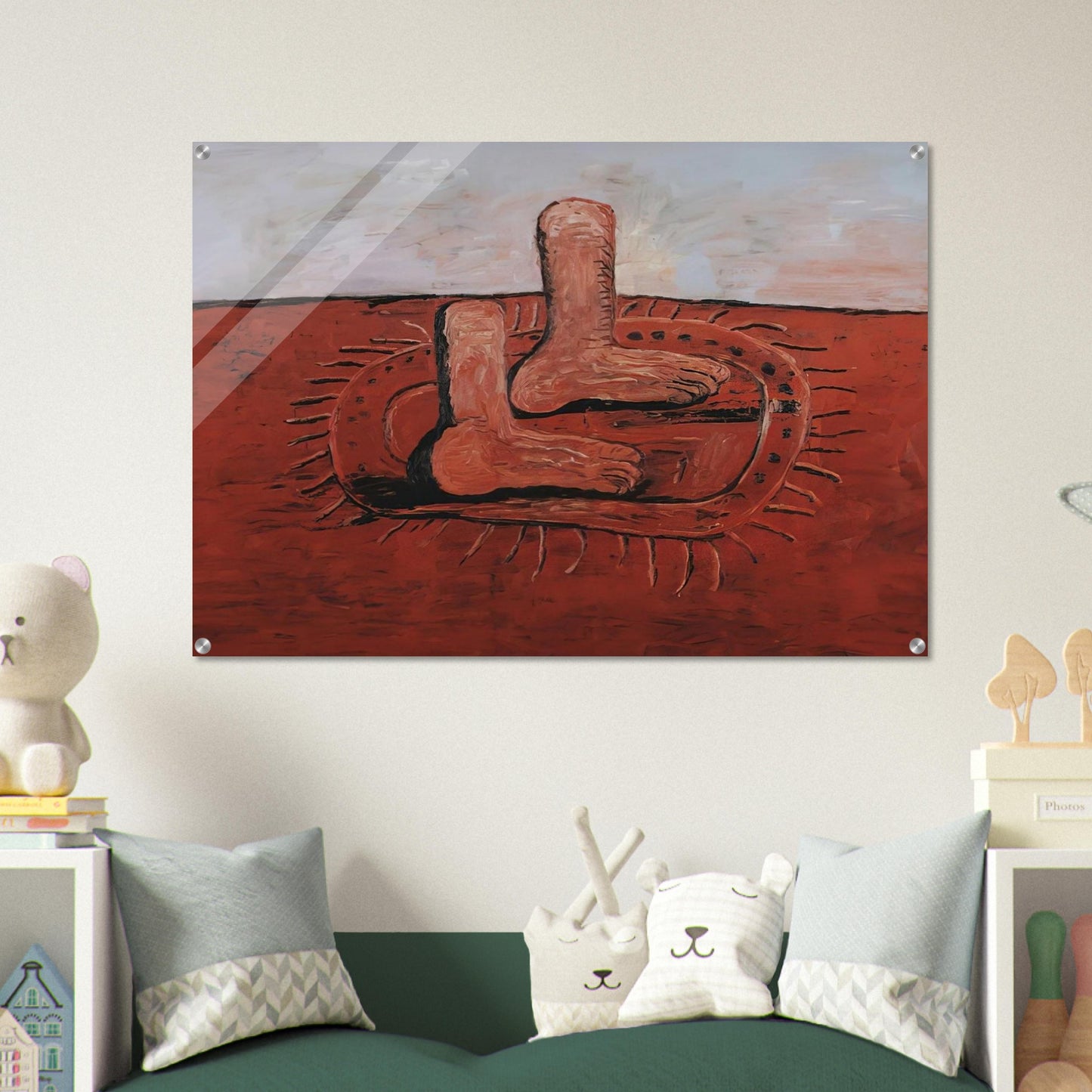 TWO FAT FEET - Philip Guston Acrylic Print - 70x100 cm / 28x40″ inches