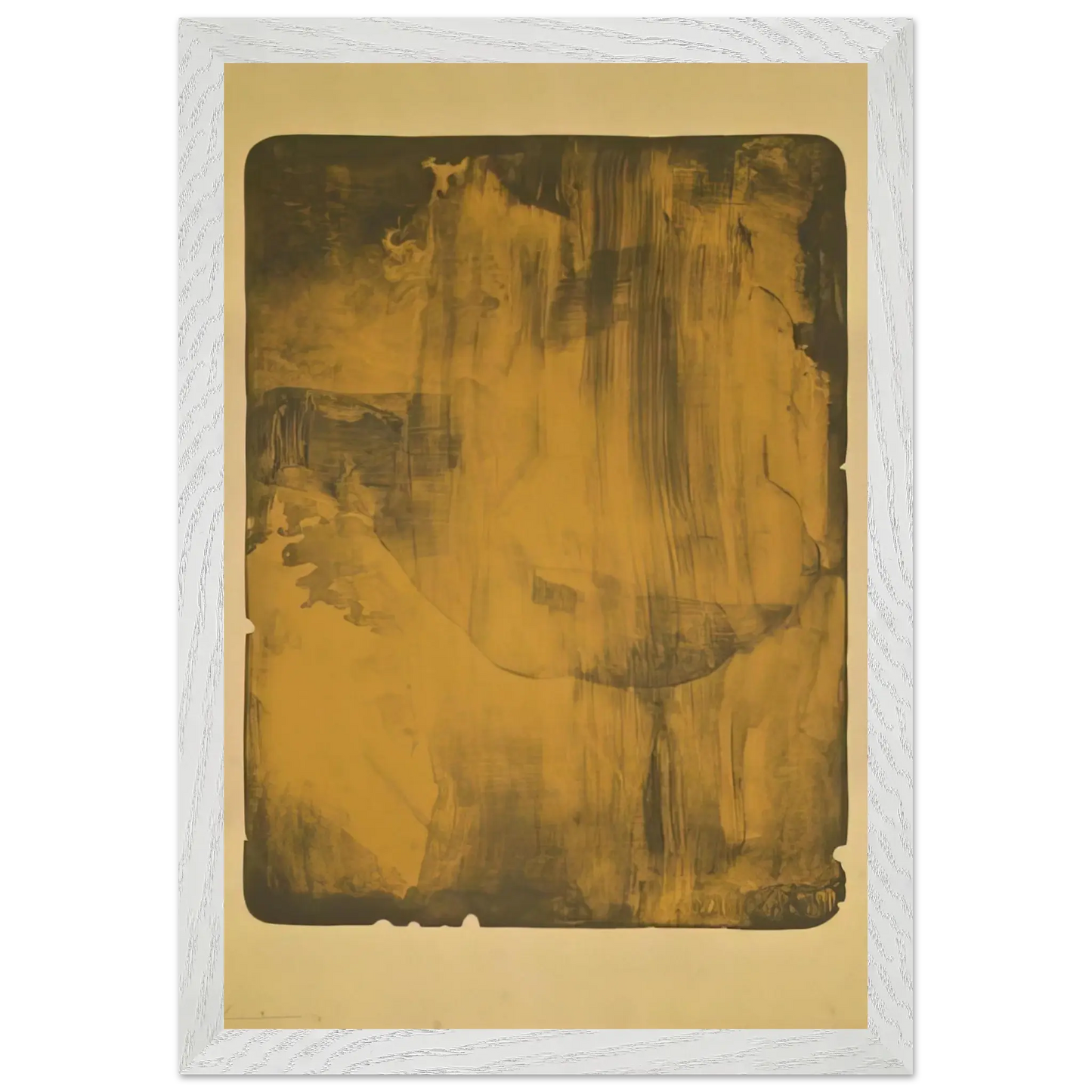 Helen Frankenthaler - Bronze Smoke - 1978 Wall art - A1 (59.4 x 84.1  cm) - Premium Wooden Framed Poster With Fine Art Paper - Wood frame