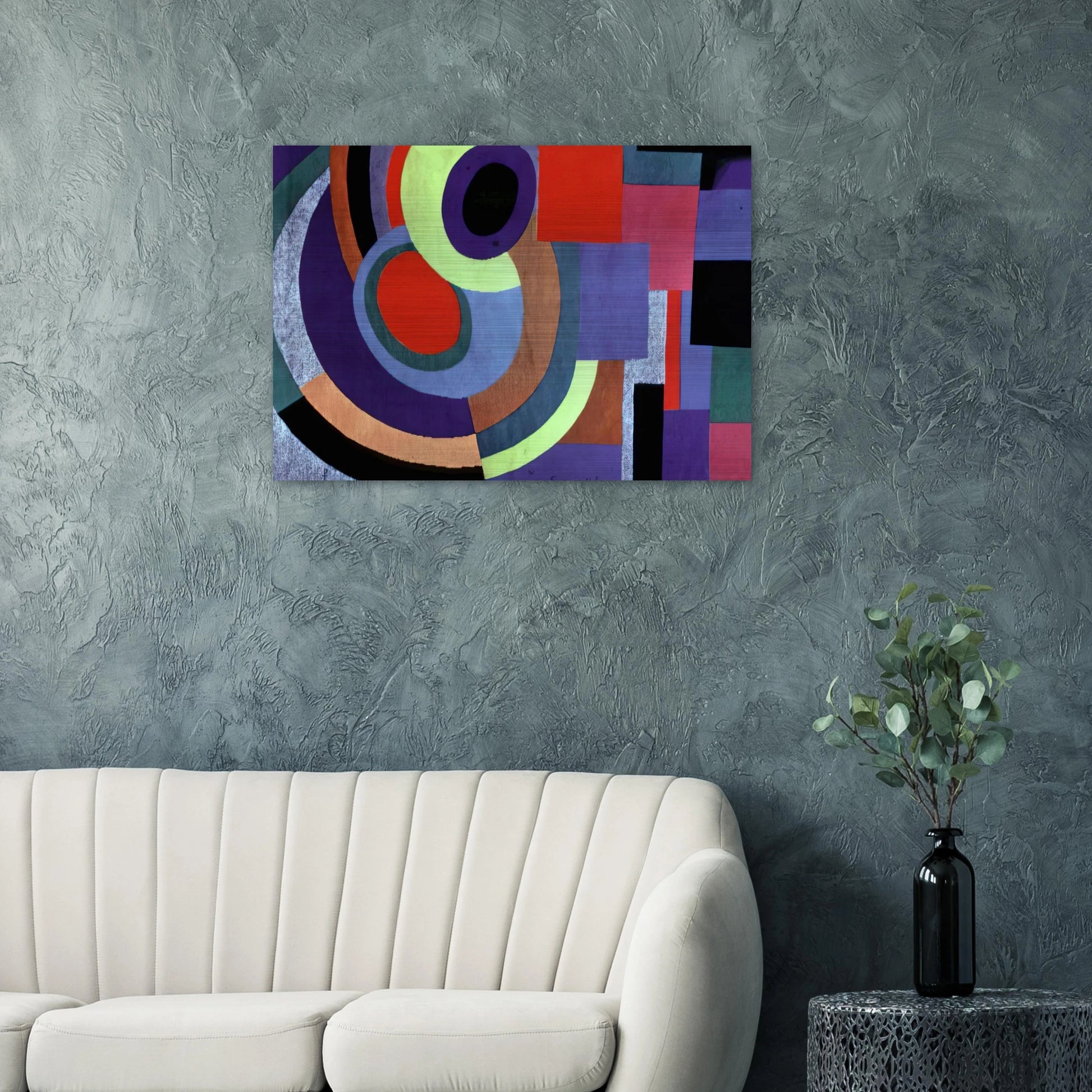 ICARUS - Sonia Delaunay Brushed Aluminum Print - 70x100 cm / 28x40 inches | Sonia Delaunay Aluminum Print | Sonia Delaunay Prints