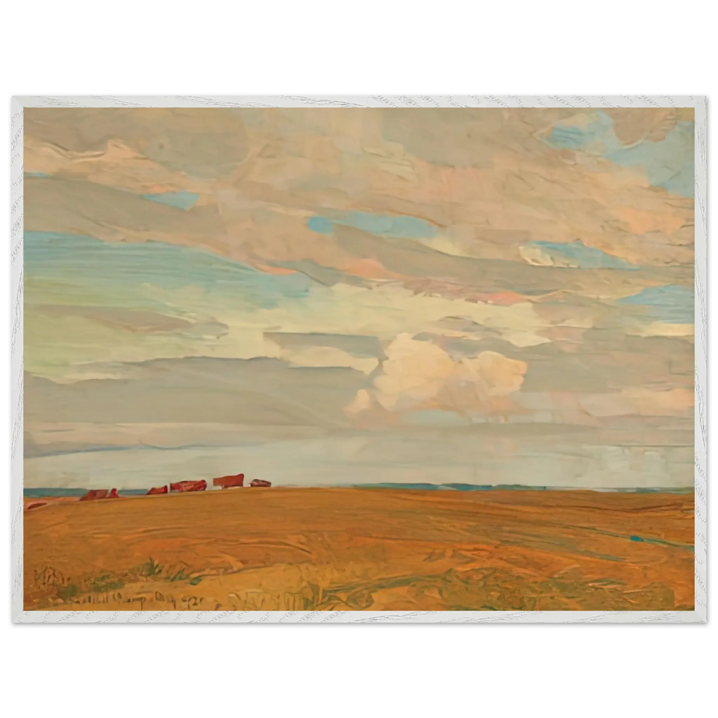 Maynard Dixon - PRAIRIE SAND HILL CAMP MAY 1921 1921 Wall art - A1 (59.4 x 84.1  cm) - Premium Wooden Framed Poster With Fine Art Paper - Black frame