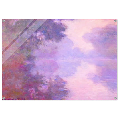 Misty Morning on the Seine - claude monet Acrylic Print - 70x100 cm / 28x40″ inches | claude monet Wall Art | claude monet Prints