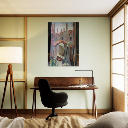ROOFS - Vanessa Bell Brushed Aluminum Print - 70x100 cm / 28x40 inches | Vanessa Bell Aluminum Print | Vanessa Bell Prints