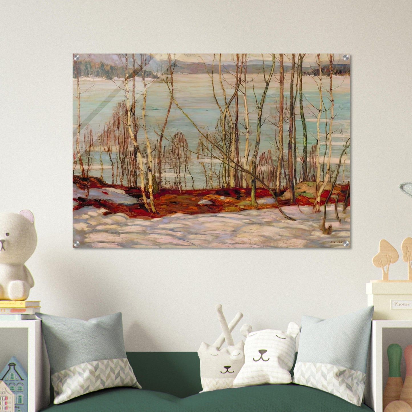 Frozen Lake, Early Spring, Algonquin Park - 1914 - A.Y. Jackson Acrylic Print - 70x100 cm / 28x40″ inches