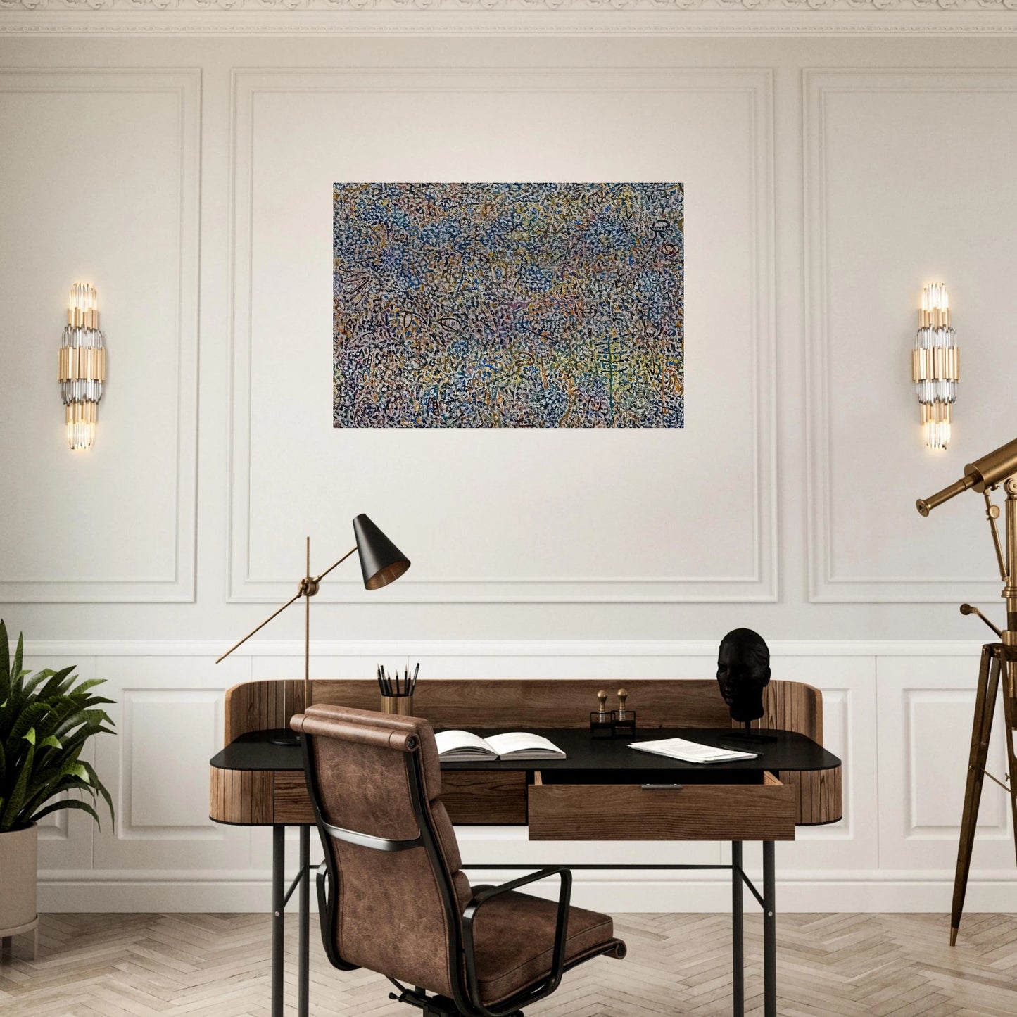 Presence Amaranth Garden - Richard Pousette-Dart Brushed Aluminum Print - 70x100 cm / 28x40 inches | Richard Pousette-Dart Aluminum Print | Richard Pousette-Dart Prints