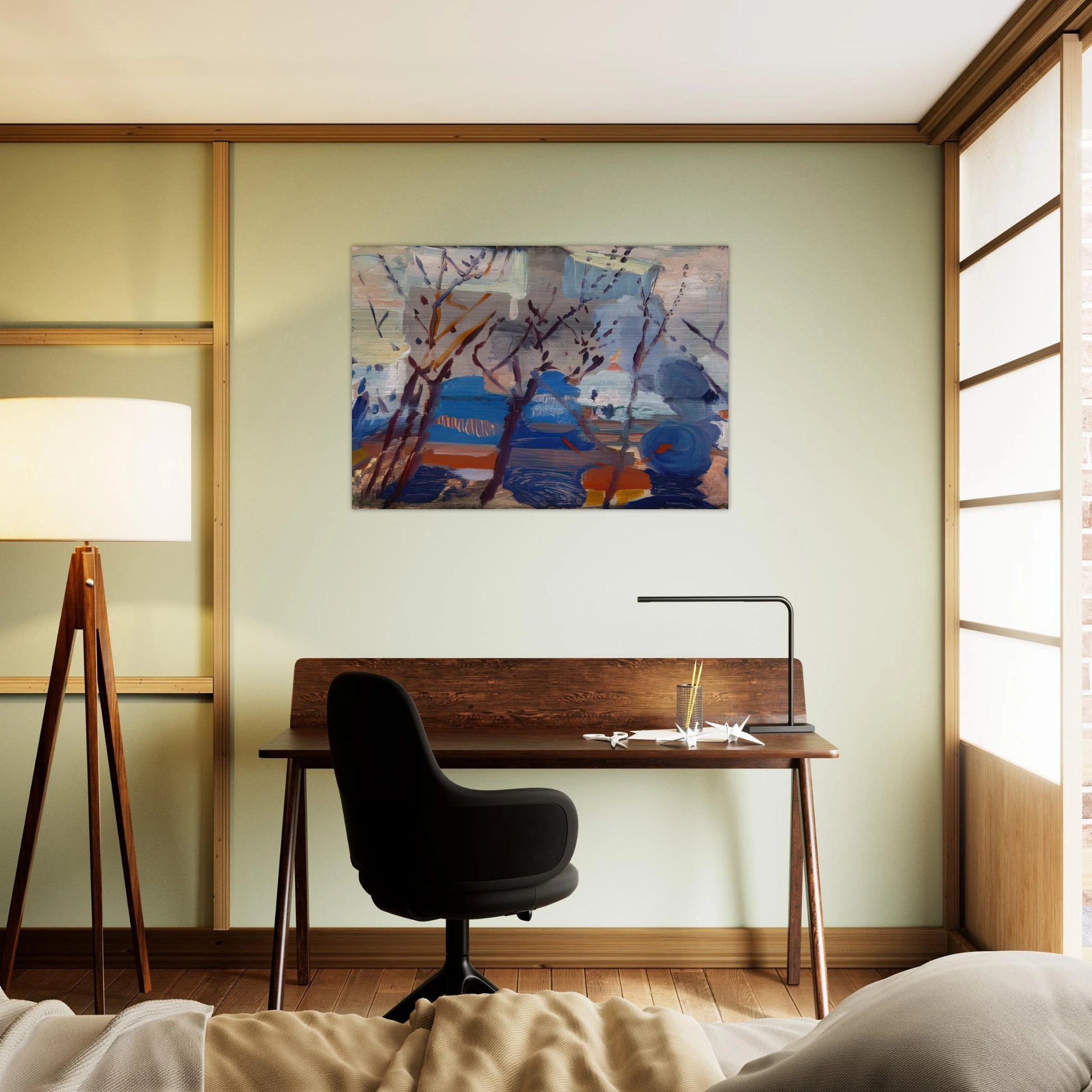 Weehawken Sequence - 1916 - John Marin Brushed Aluminum Print - 70x100 cm / 28x40 inches | John Marin Aluminum Print | John Marin Prints