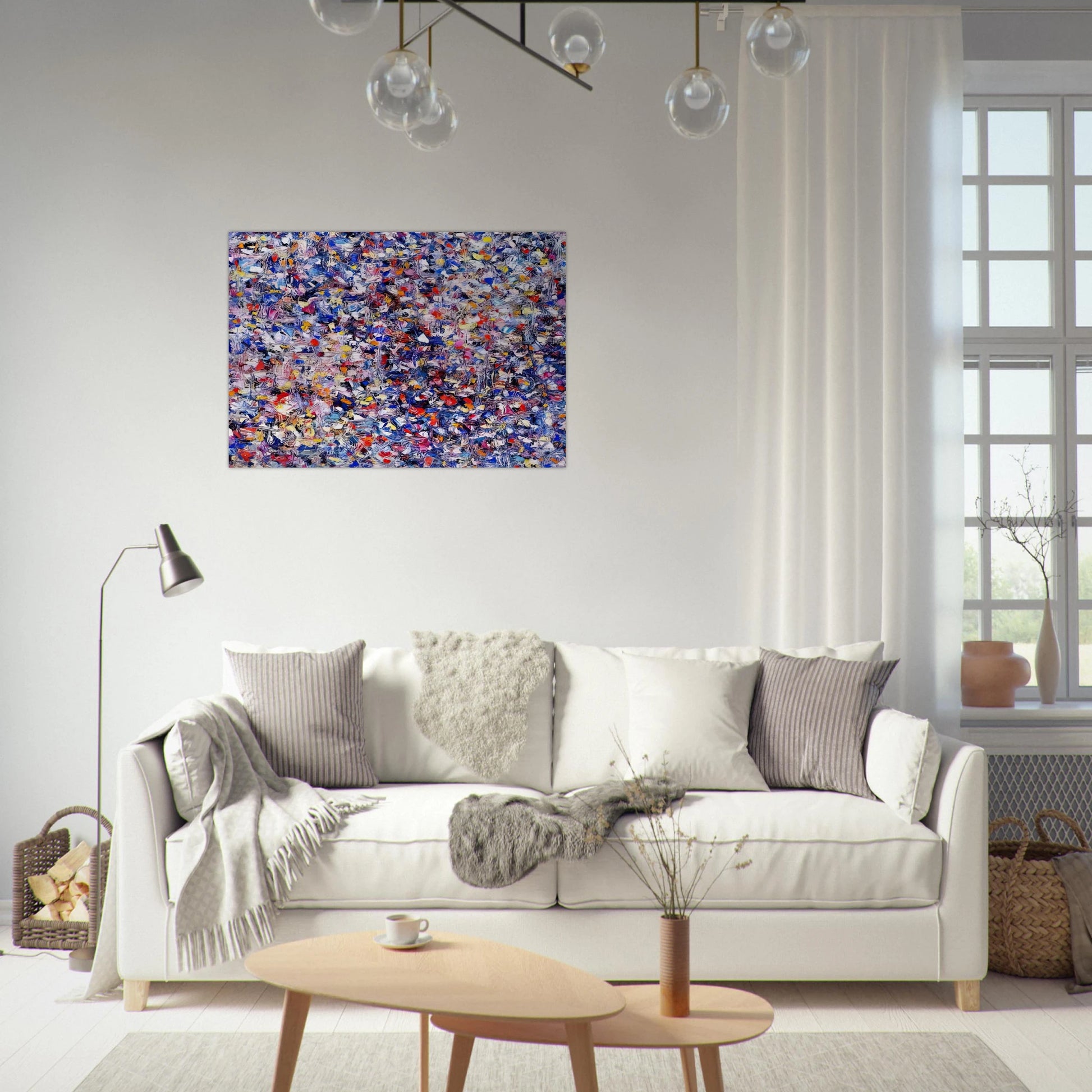 Shellflower - Lee Krasner Brushed Aluminum Print - 70x100 cm / 28x40 inches | Lee Krasner Aluminum Print | Lee Krasner Prints