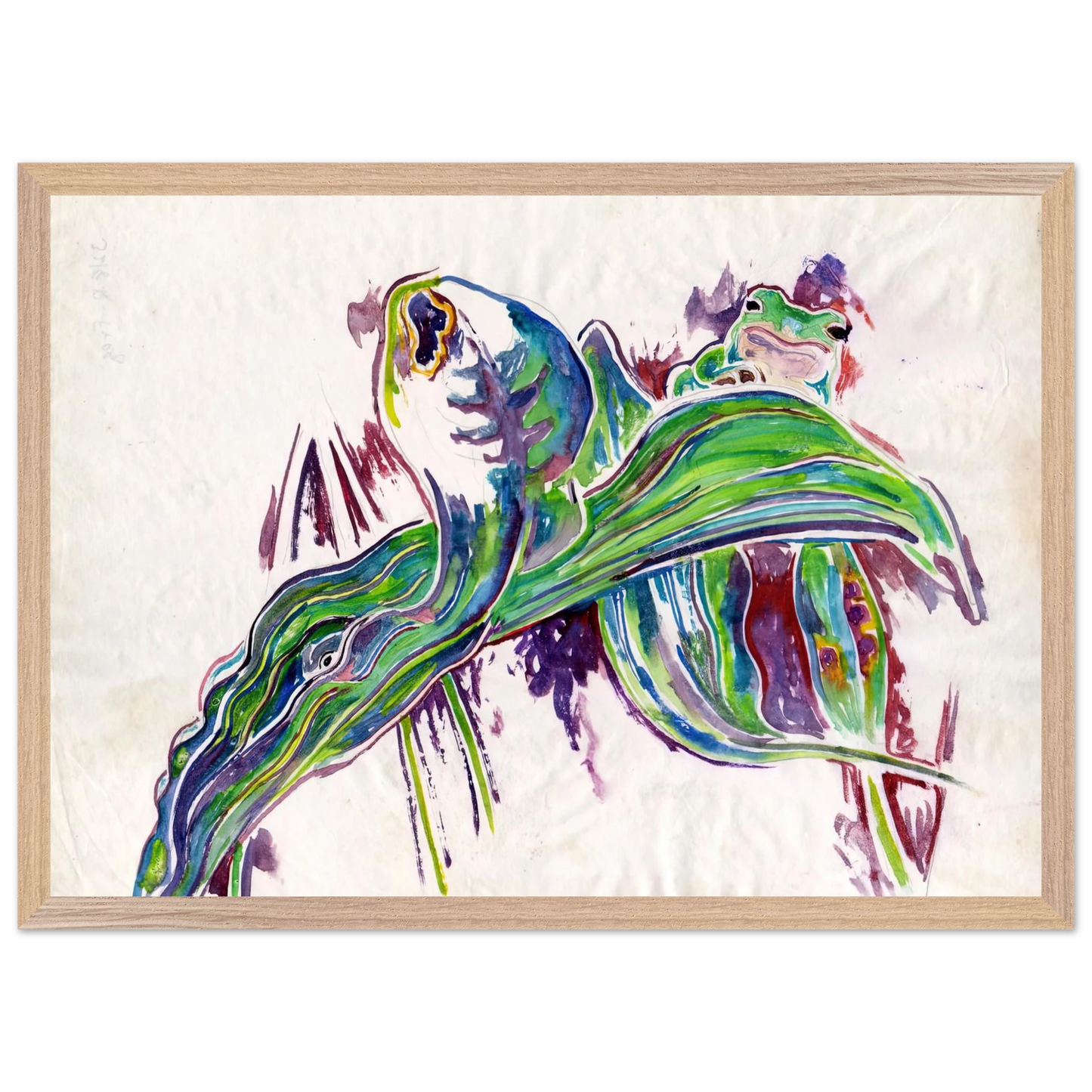 Walter Inglis Anderson - Walter Anderson Wall art - 30x40 cm / 12x16 inches - Premium Wooden Framed Poster With Fine Art Paper-canvas - Black frame