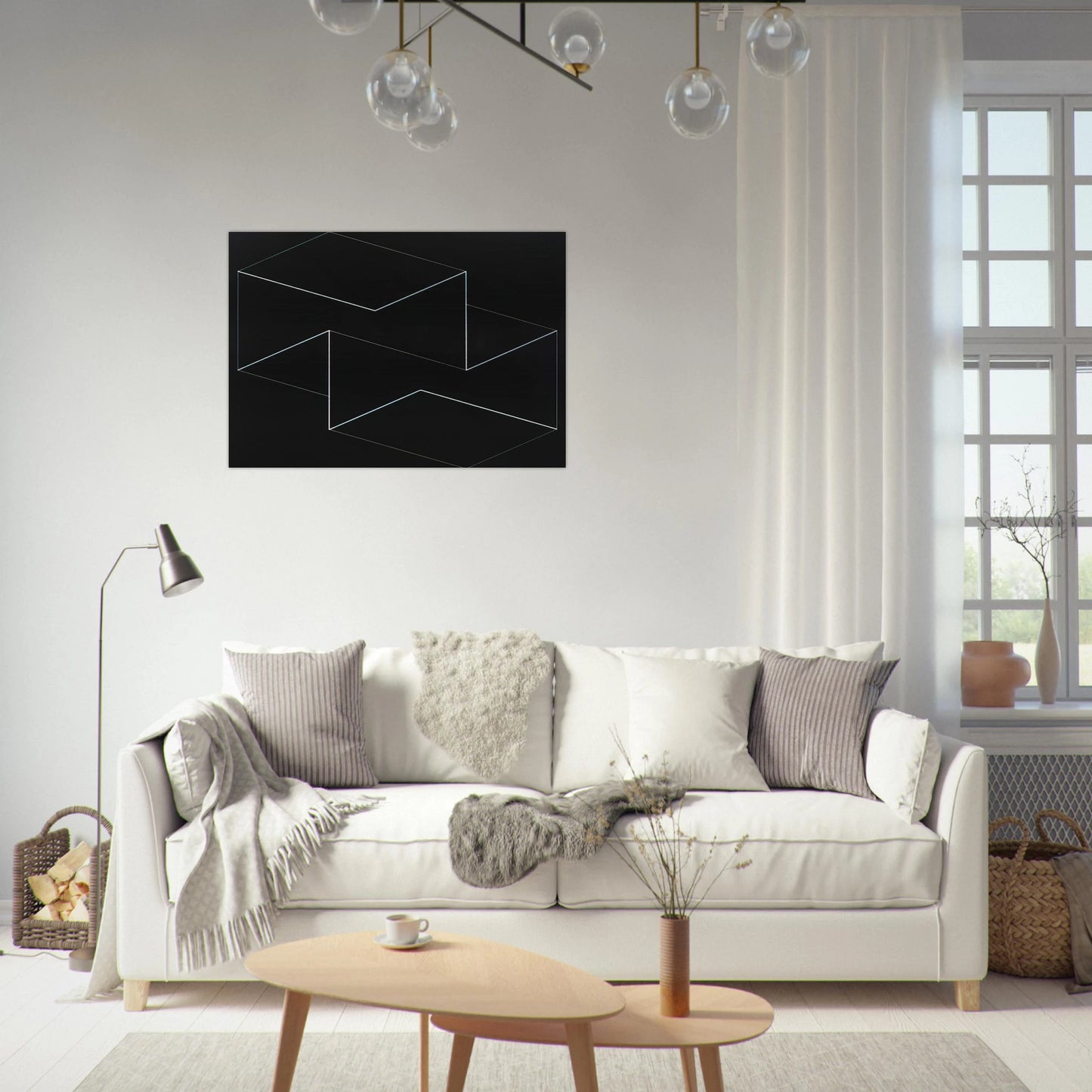F M E 5 1962 - Josef Albers Brushed Aluminum Print - 70x100 cm / 28x40 inches | Josef Albers Aluminum Print | Josef Albers Prints