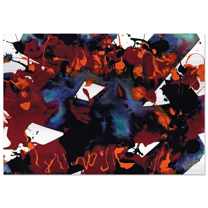 Untitled  SFP94-149  SFF 1819  - Sam Francis Brushed Aluminum Print - 70x100 cm / 28x40 inches | Sam Francis Aluminum Print | Sam Francis Prints
