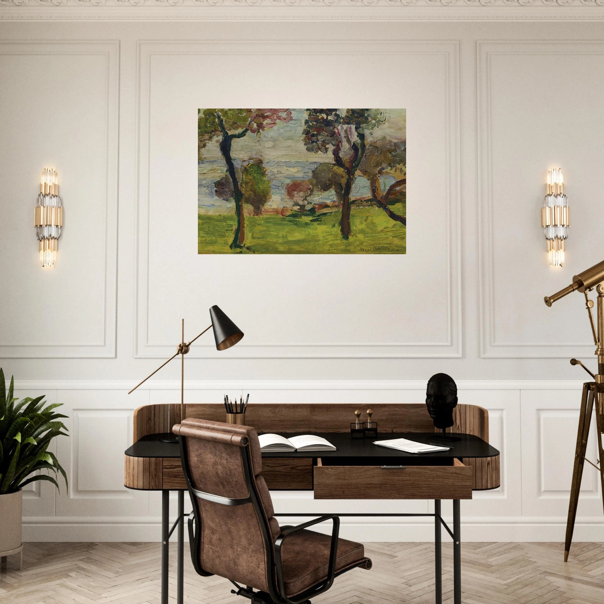 PAYSAGE 1898 - Henri Matisse Brushed Aluminum Print - 70x100 cm / 28x40 inches | Henri Matisse Aluminum Print | Henri Matisse Prints