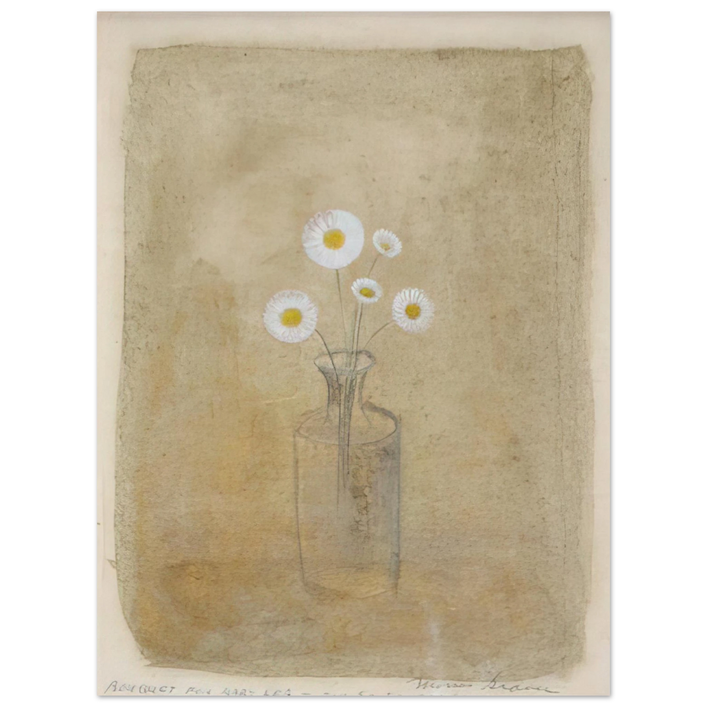 Morris Graves - Bouquet for Mary Lea - 1957  75x100 cm / 30x40inches Fine Art Poster