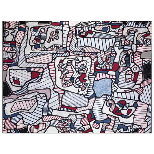 Jean Dubuffet - SITE INHABITED BY OBJECTS 1965  75x100 cm / 30x40inches Fine Art Poster