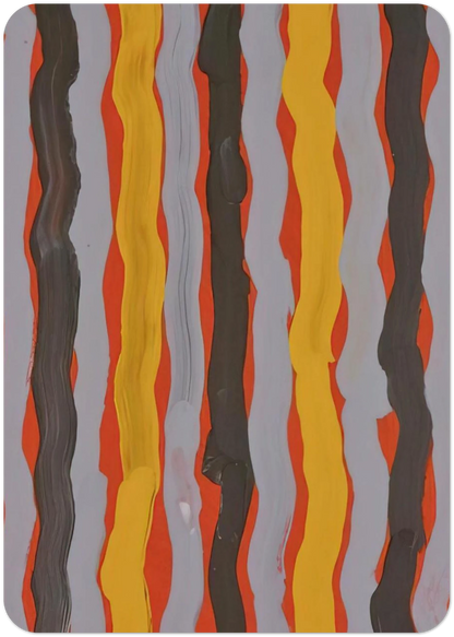 Dream Lance - 2001 By Clifford Possum Tjapaltjarri Pack of 10 Post Cards | Clifford Possum Tjapaltjarri Post Cards | A6 (10.5 x 14.8 cm) - 4.1 x 5.8 inches