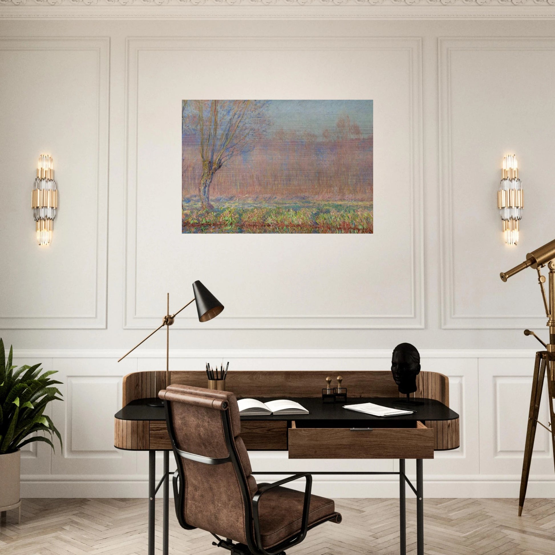 The Willows - claude monet Brushed Aluminum Print - 70x100 cm / 28x40 inches | claude monet Aluminum Print | claude monet Prints