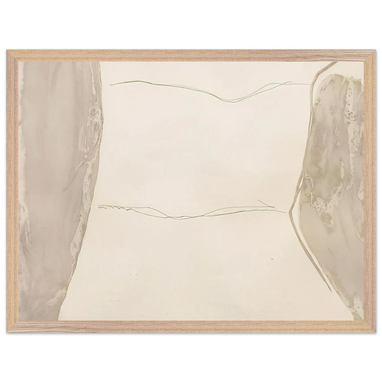 Helen Frankenthaler - Ponti - 1973 Wall art - 60x80 cm / 24x32 Inches - Premium Wooden Framed Poster With Fine Art Paper - White frame