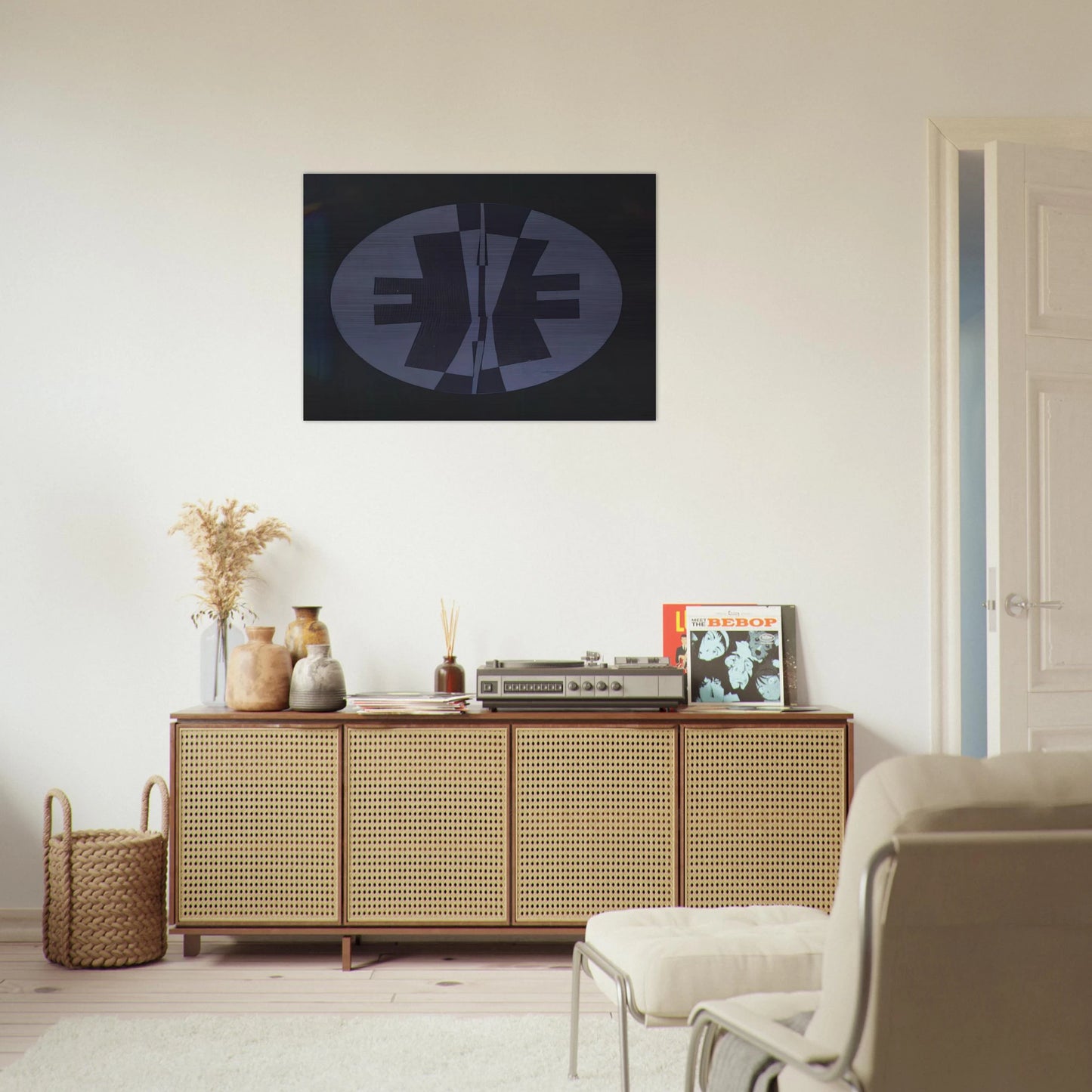 Moonscape - 1969 - Jimmy Ernst Brushed Aluminum Print - 70x100 cm / 28x40 inches | Jimmy Ernst Aluminum Print | Jimmy Ernst Prints