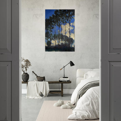 Poplars on the Banks of the Epte - claude monet Brushed Aluminum Print - 70x100 cm / 28x40 inches | claude monet Aluminum Print | claude monet Prints