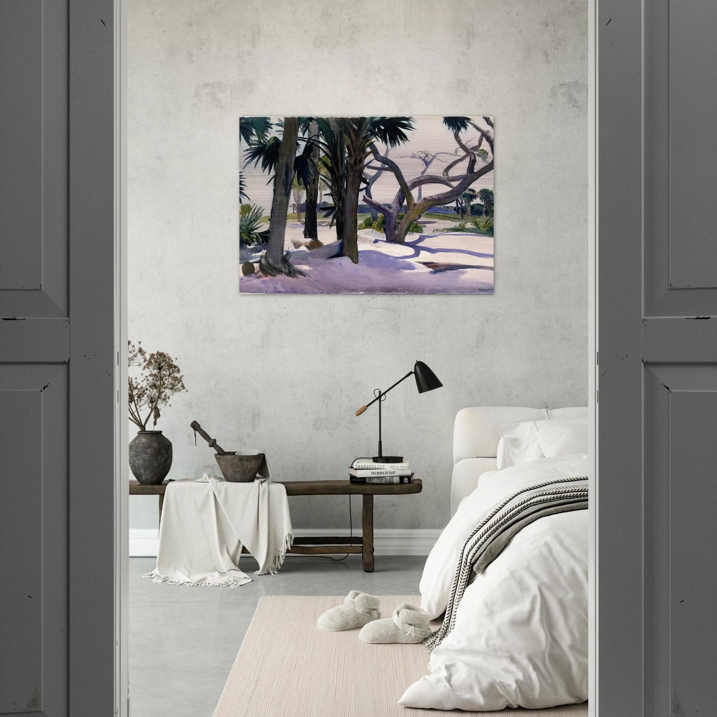 Folly Beach, Charleston, South Carolina - Edward Hopper Brushed Aluminum Print - 70x100 cm / 28x40 inches | Edward Hopper Aluminum Print | Edward Hopper Prints