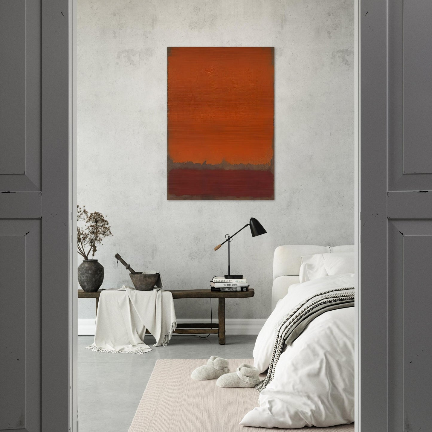Ochre and Red on Red - 1962 - Mark Rothko Brushed Aluminum Print - 70x100 cm / 28x40 inches | Mark Rothko Aluminum Print | Mark Rothko Prints