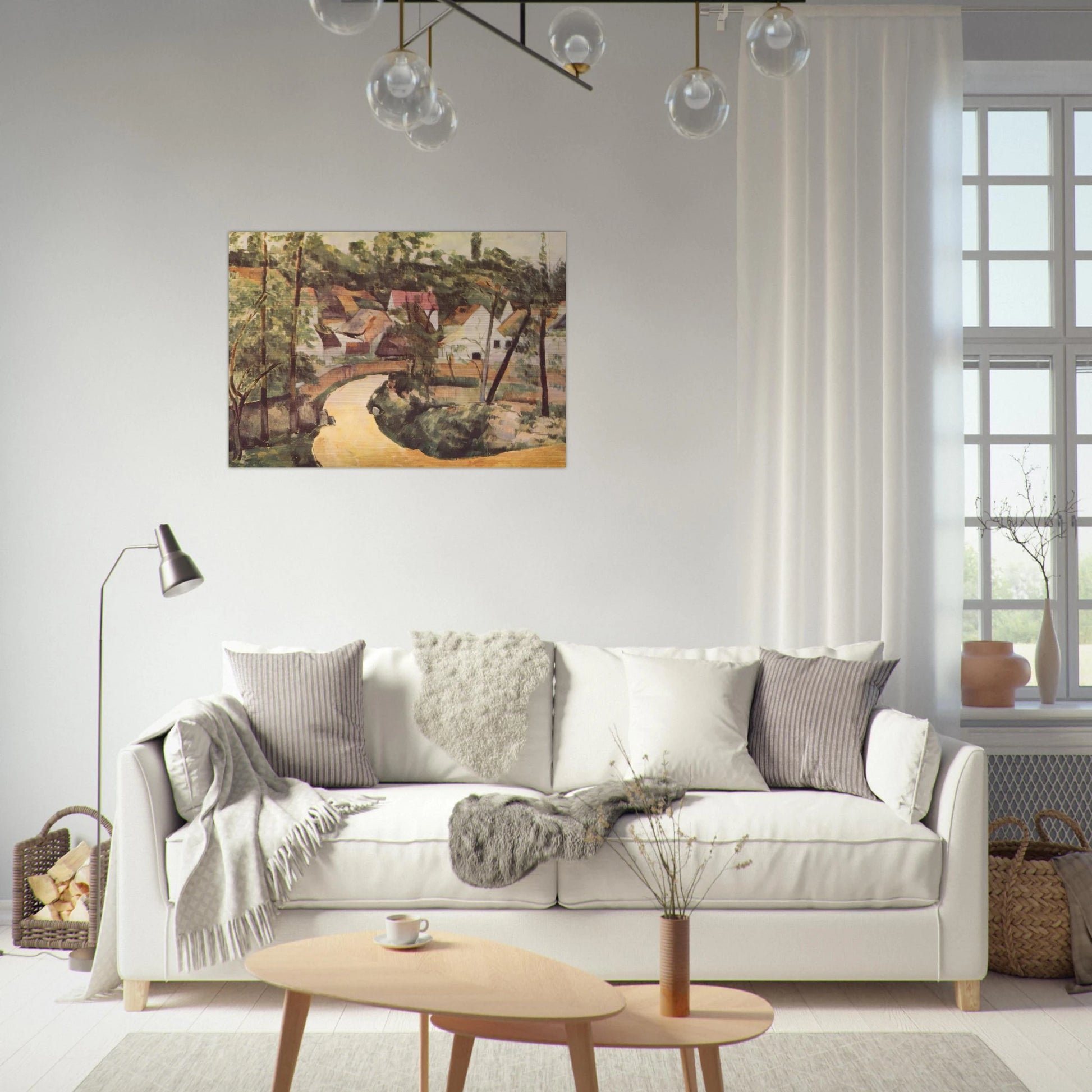 A Turn in the Road - Paul Cézanne Brushed Aluminum Print - 70x100 cm / 28x40 inches | Paul Cézanne Aluminum Print | Paul Cézanne Prints