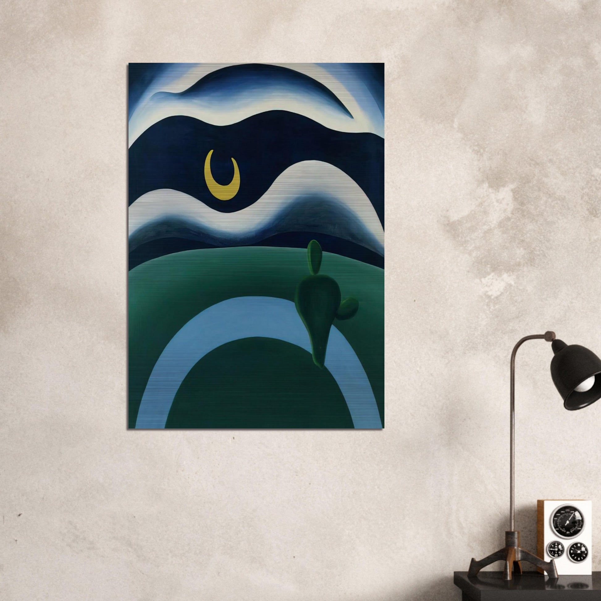 The Moon - Tarsila do Amaral Brushed Aluminum Print - 70x100 cm / 28x40 inches | Tarsila do Amaral Aluminum Print | Tarsila do Amaral Prints