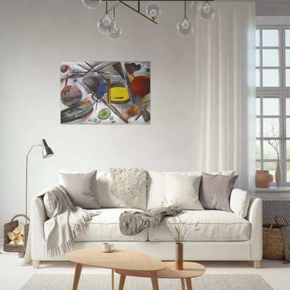 UNTITLED 1919 - Rudolf Bauer Brushed Aluminum Print - 70x100 cm / 28x40 inches | Rudolf Bauer Aluminum Print | Rudolf Bauer Prints