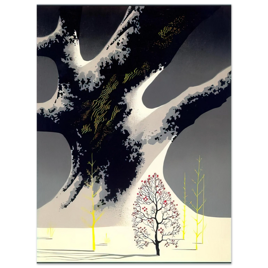 Eyvind Earle - Winter Oak  75x100 cm / 30x40inches Fine Art Poster